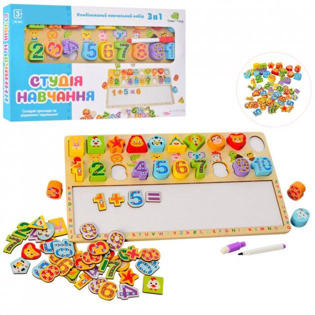 Дерев'яна іграшка Tree Toys Набір першокласника цифр маркер (MD 2843) Чернігів - фото 1