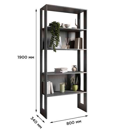 Модуль-1 стеллаж полки LION Нобу Дуб Ливорно (LION-042389) Львов