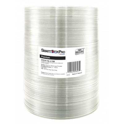 Диск DVD SmartDisk PRO DVD-R 4.7GB 16X Premium White InkJet Printable WRAP(21-1 (69827) Вінниця - фото 1