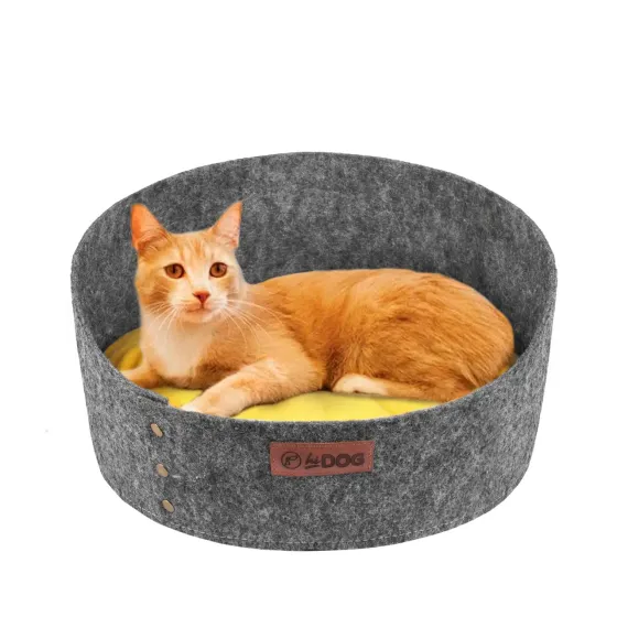 Лежанка ХайДог HiDOG Уют для собаки або кота сіра (40 х 40 х 22 см) Київ