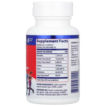 Серрапептаза Enzymedica Repair Gold 60 капс Київ