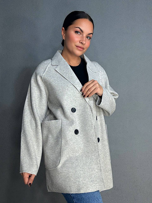 Жакет женский LADY YEP 2057 оверсайз удлиненный с карманами бежевый, бежевый, one size Киев - изображение 17