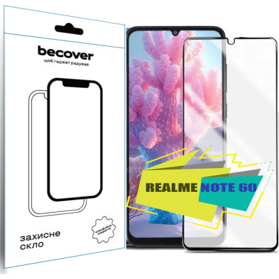 Скло захисне BeCover Realme Note 60 Black (713033) Вінниця - фото 1