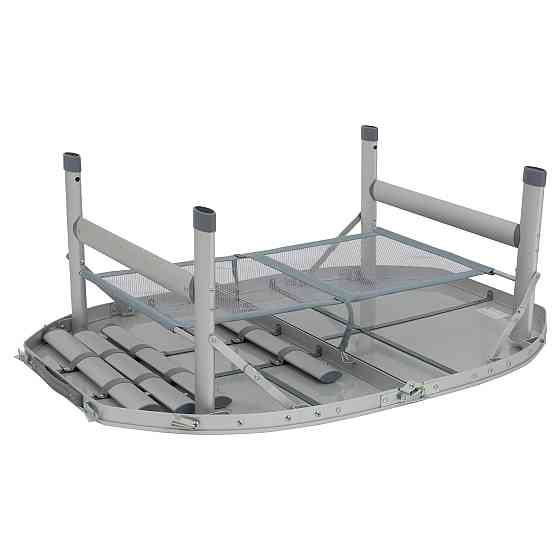 Стол Bo-Camp Premium Oval 100x70 cm Grey (1404424) Винница