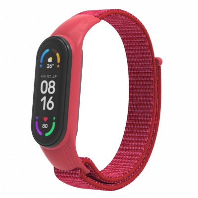 Ремінець до фітнес браслета Armorstandart нейлоновий для Xiaomi Mi Band 7/6/5/4 Red (ARM67842) Вінниця - фото 1