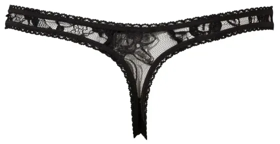 Ріостринги з розрізом ІЛЮЗІЯ чорні Sex Aura Київ