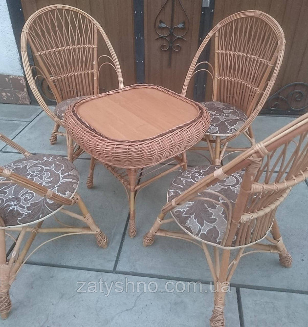 Садовая мебель с плетеными креслами Киев - изображение 6