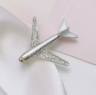 Брошка стильна Літак Київ - фото 2