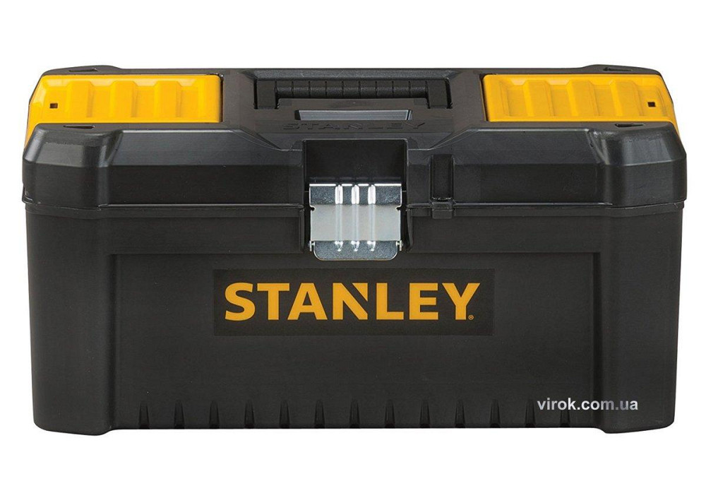 Ящик для інструментів STANLEY : 16", пластиковий, комірки в кришці, металева защіпка, 406x205x195 мм Одеса - фото 1