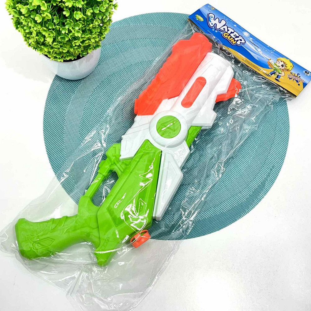 Бластер водний з помпою 40см Білий із салатовим (M 5855) Чернигов - изображение 6