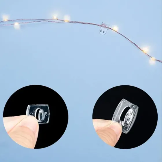 Набор самоклеящихся крючков 1,3х1,8 см для гирлянд и декора, не оставляют следов (20шт) Коломия