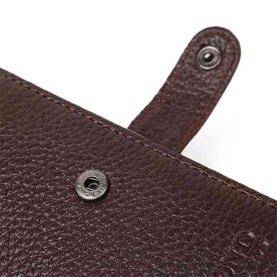 Практичное портмоне для мужчин из натуральной зернистой кожи BOND 22056 Коричневый Киев