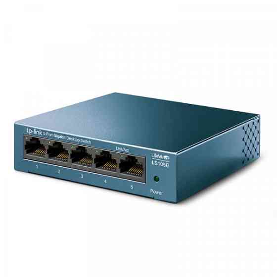 Комутатор TP-Link LiteWave LS105G 5xGE некерований метал. корпус (LS105G) Киев