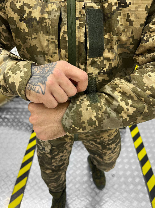 Куртка зимова чоловіча тепла водовідштовхувальна піксель Одеса - фото 12