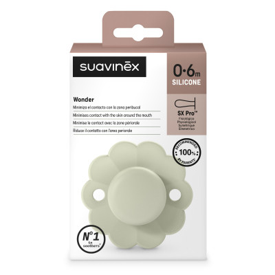 Пустышка Suavinex Wonder физиологическая, 0-6 мес. светло-зеленая (308374) Винница - изображение 3