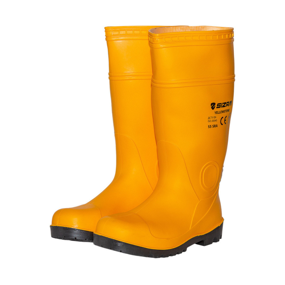 Сапоги защитные рабочие из ПВХ Sizam Baltimore Yellow р.44 Ровно - изображение 7