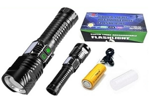 Ручний ліхтар XQ-S19-P99 (COB+RGB) zoom + PowerBank + Type-C + 26650 (5+3 режими) Вінниця - фото 4