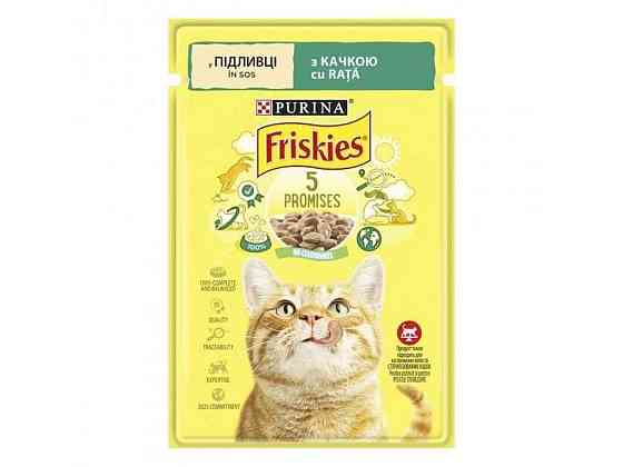 Пауч для котов Friskies / Утка кусочками в подливке 85г ТМ PURINA Solmir Киев