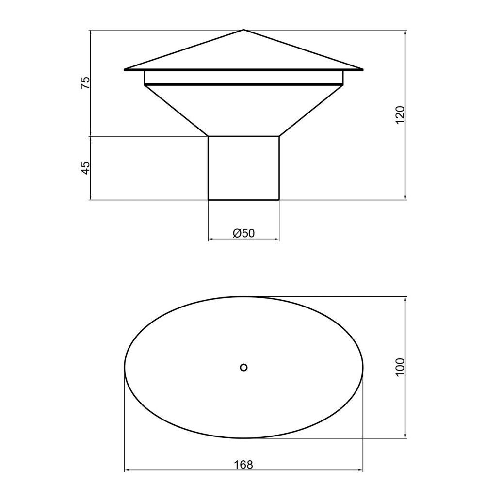 Грибок вентиляційний PPR TA Sewage 50 Київ - фото 2