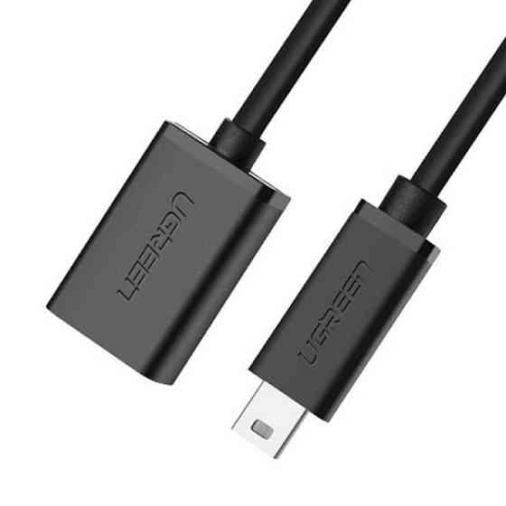 Mini USB OTG кабель-адаптер Ugreen US249 (Чорний, 12см) Николаев