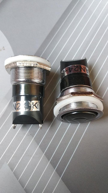 Кнопка натискна AN 24-K, ON-(OFF), 6 A, 250 V (SPST 2 pin) Daier Полтава - фото 1