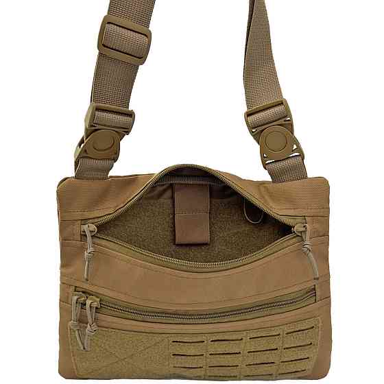 Тактична однолямкова сумка на плече , Койот Cordura 1000 D Київ