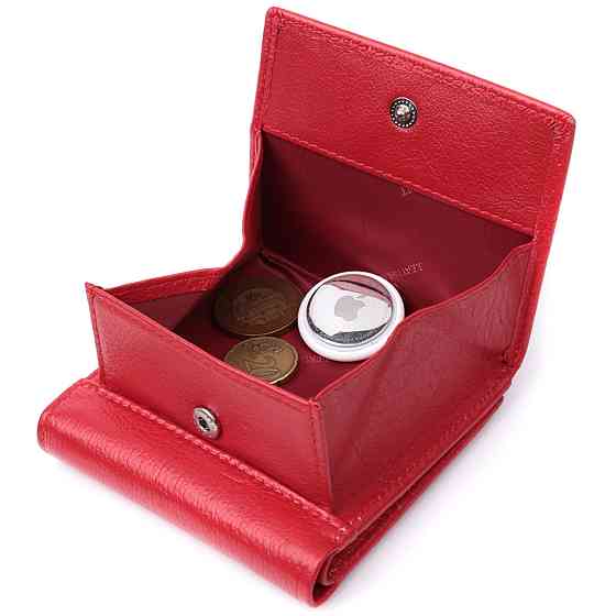 Удобный кошелек для женщин из натуральной кожи ST Leather 22710 Красный Киев