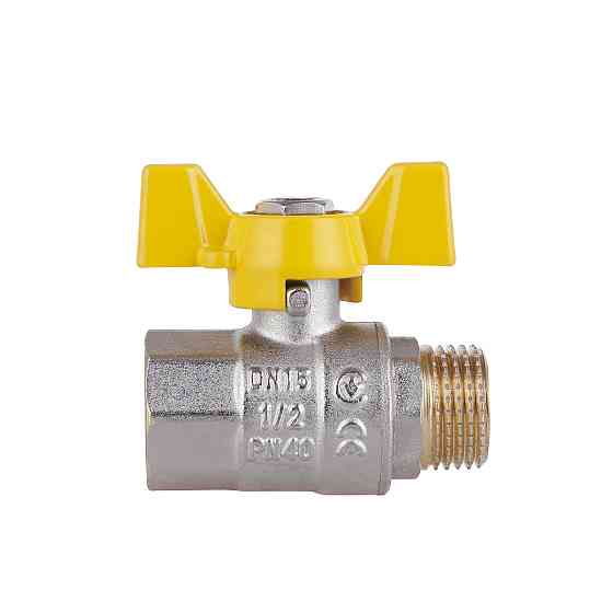 Кран кульовий Thermo Alliance Standart 1/2" ВН для газу (метелик) SD607NG15PN40 Київ