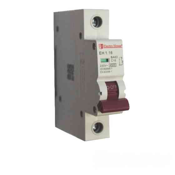 Автоматический выключатель 1Р 16A 4.5кА, кривая C Днепр