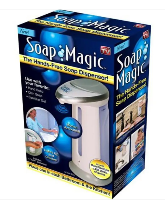 Сенсорний дозатор мила Soap Magic автоматична мильниця безконтактна для рідкого мила та антисептика 13564 Одеса - фото 6