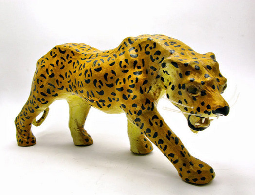 Статуетка шкіряна Леопард Київ - фото 1