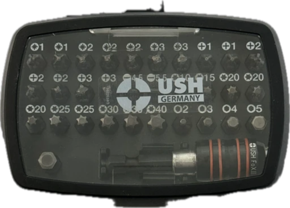 Набор насадок отверточных Industry USH: с держателем, PH, PZ, SL, TX, HEX, 32 эл Одесса - изображение 1