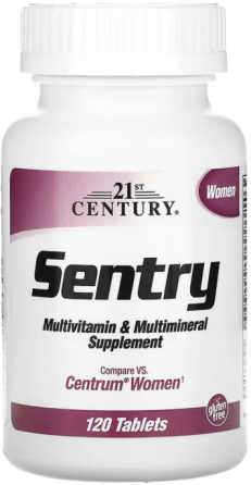 Витамины и минералы для женщин 21st Century Sentry Women 120 таб Киев