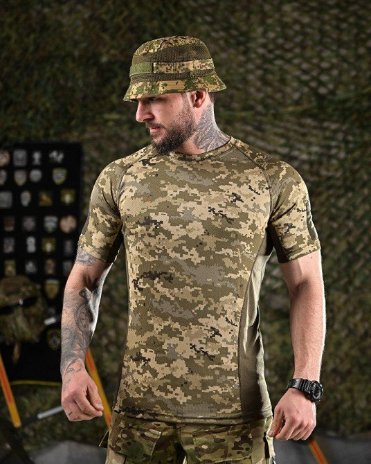 Тактическая потоотводящая футболка SSO пиксель Одесса - изображение 10