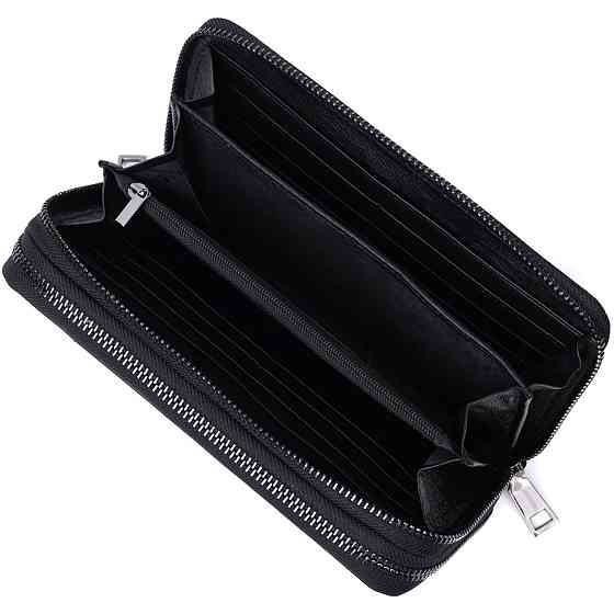 Стильный мужской клатч на два отделения из натуральной кожи Черный (ST Leather) Киев