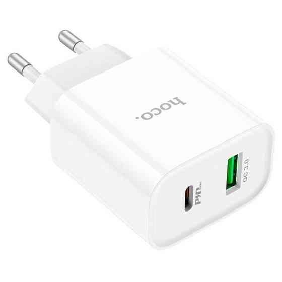 Сетевое зарядное устройство HOCO C80A Plus Rapido PD20W+QC3.0 charger, цвет белый 6931474779885 Одесса