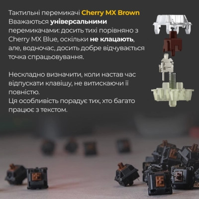 Клавиатура Ducky One 3 Mini Cherry MX Brown RGB UA USB White (DKON2161ST-BUAPXPWWWSC1) Винница - изображение 12