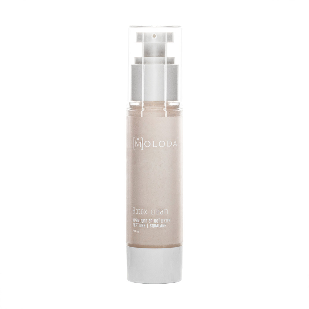Антивіковий крем ботокс з пептидами Botox cream Peptides Squalane Moloda 50 мл Київ - фото 2