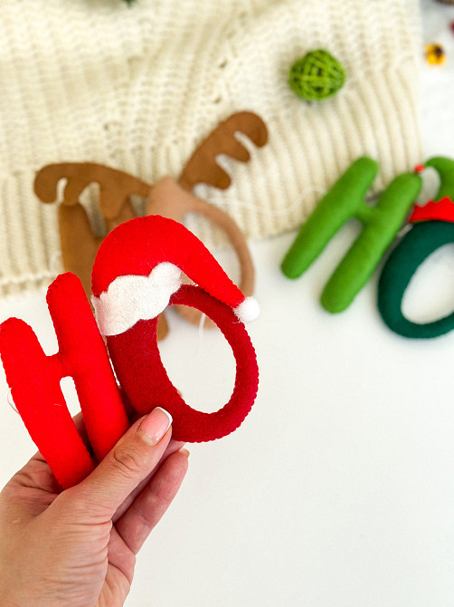 Новогодняя герлянда из фетра ручной работы - НО-НО-НО Киев - изображение 6
