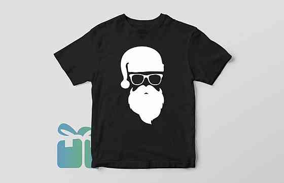 Черная мужская\женская новогодняя футболка. Новый год . Рождество Черновцы