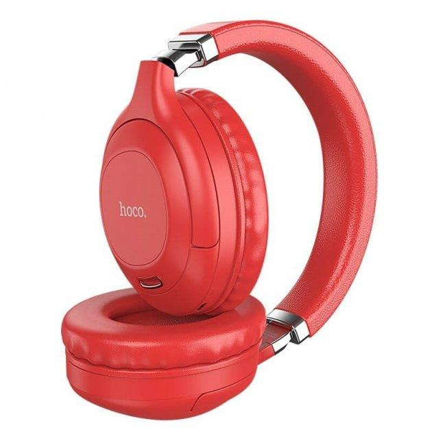 Бездротова Bluetooth стерео гарнітура Hoco W32 BT5.0 навушники Red Вінниця - фото 3