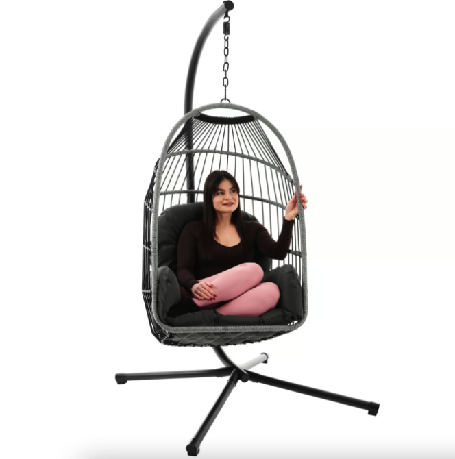 Підвісне крісло-кокон Di Volio Beluno графітовий Киев - изображение 10