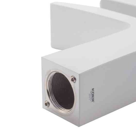 Смеситель для умывальника Koer KB-14007-04 водопад хром-белый KR5155 Харьков