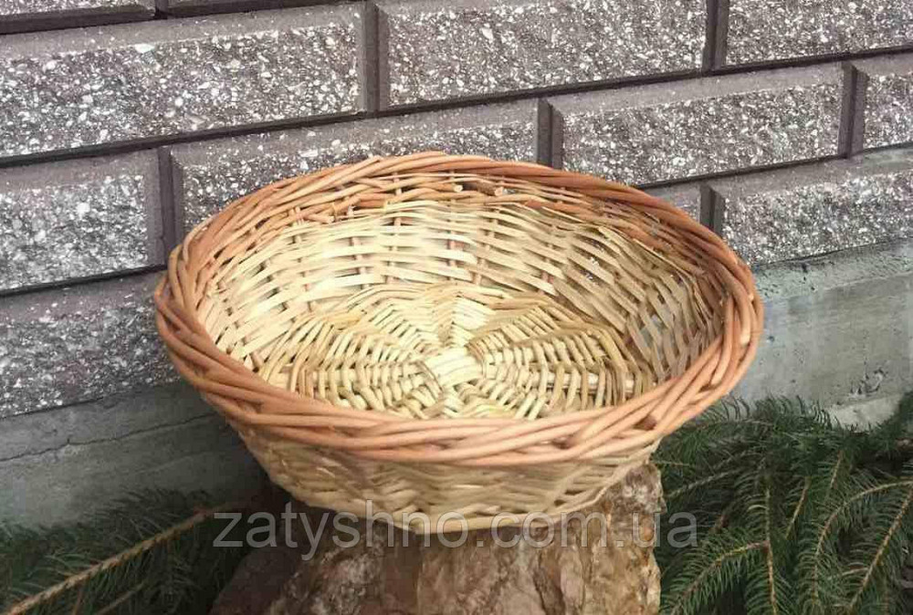 Миска кошик плетений | кошик на овочі | кошик із лози кругла Київ - фото 3