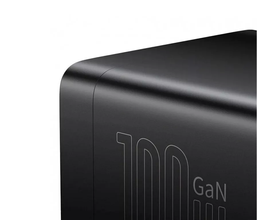 Зарядное устройство Baseus GaN3 Pro с кабелем 100W черное Киев - изображение 1