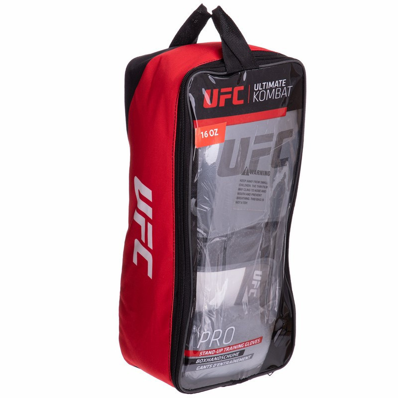 Рукавиці боксерські шкіряні UFC PRO Training UHK-69995 16 унцій Рукавички для боксу та єдиноборств Київ - фото 5