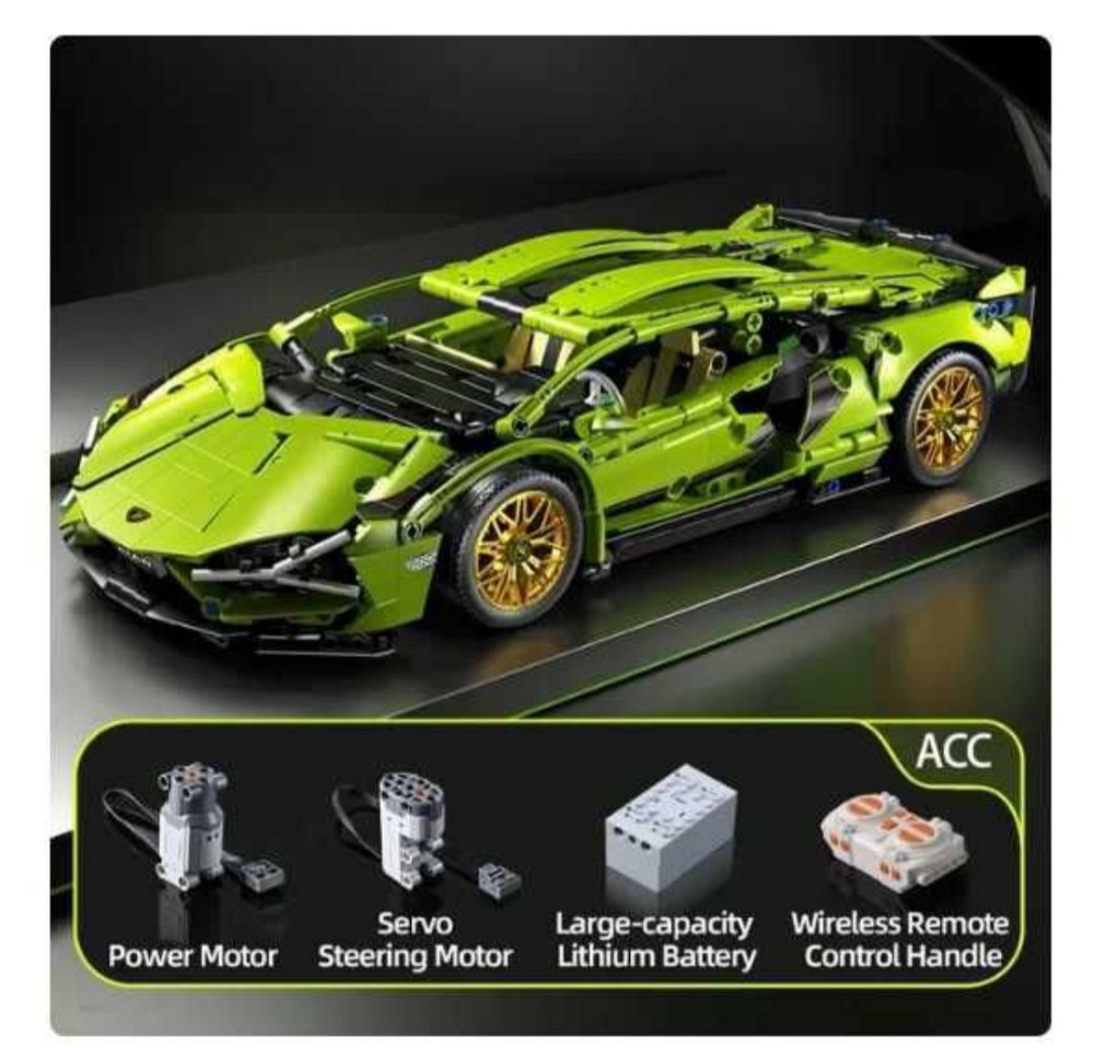 Конструктор машинки Technic Lamborghini Sian на радиоуровке, маштаб 1:14 Ламба Киев - изображение 1