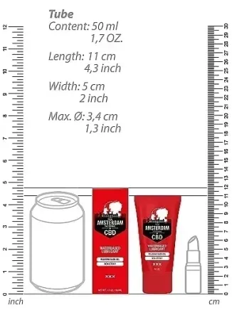 Вагінальний лубрикант Original CBD from Amsterdam - Waterbased Lubricant, 50 ml Sex Aura Київ