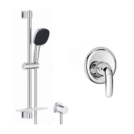 Душевая система Grohe Euroeco с гарнитуром Vitalio Comfort 110 и шланговым подключением 3274226929 Киев