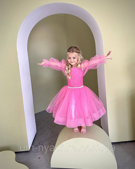 Дитяча малинова сукня 104-146 Кривий Ріг - фото 2